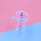 Plastic Big Pendants, Miniature Drink Cup, Clear, 6x4.2cm