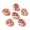 Opaque Lampwork Beads, Rose, PeachPuff, 13x8mm, Hole: 1mm, about 58~70pcs/100g