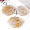 Cloud Natural Cherry Blossom Agate Rose Figurines, for Home Office Desktop Decoration, 40~50x50~60mm