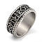 304 Stainless Steel Ring, Rings, Symbol, 9mm, Inner Diameter: 19mm