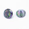 Cubic Zirconia Pointed Back Cabochons ZIRC-M002-7mm-010-2