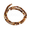 Natural Wood Lace Stone Beads Strands G-B128-A04-01-5