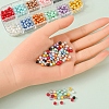 480Pcs 12 Colors Baking Painted Pearlized Glass Pearl Round Beads HY-YW0001-04-5