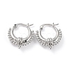 Chunky Small Huggie Hoop Earrings for Women X-EJEW-C002-24P-RS-1