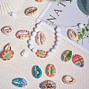 Printed Cowrie Shell Beads SHEL-PH0001-08-2