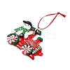 Christmas Car Handmade Polymer Clay Pendant Decorations HJEW-P017-03A-2