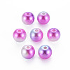Acrylic Imitation Pearl Beads X-MACR-Q222-01C-10mm-4