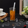 BENECREAT 16Pcs Acrylic Blank Tumbler Topper TACR-BC0001-14-5