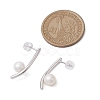 Natural Pearl Ear Studs EJEW-P286-15P-3