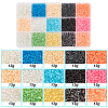   6870pcs 15 Styles Transparent Glass Seed Beads SEED-PH0001-79-3