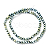 Electroplate Glass Beads Strands EGLA-K015-09B-2