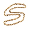 Ion Plating(IP) 304 Stainless Steel Chain Necklaces NJEW-Q335-11G-1