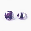 Cubic Zirconia Pointed Back Cabochons ZIRC-WH0001-B05-2