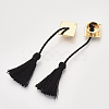 Polyester Tassel Big Pendants KK-T048-062G-NF-2