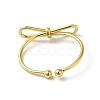 Brass Cuff Rings for Women RJEW-D026-04G-3