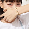 4Pcs 4 Style Gemstone Beaded Multi-strand Bracelets Set for Women BJEW-SW00038-7