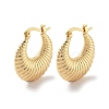Brass Hoop Earrings EJEW-H301-03G-03-1