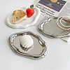 Plating Porcelain Jewelry Display Plate DJEW-WH0039-36-4