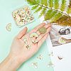 Nbeads 60Pcs 6 Style Alloy Enamel Pendants ENAM-NB0001-53-4