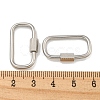 Non-Tarnish 304 Stainless Steel Screw Carabiner Lock Charms STAS-C092-05H-P-3