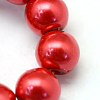 Baking Painted Pearlized Glass Pearl Round Bead Strands X-HY-Q003-14mm-74-3