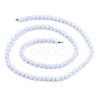 Natural Blue Chalcedony Bead Strands G-R193-02-4mm-6