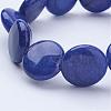 Natural Lapis Lazuli(Dyed)  Beads Stretch Bracelets BJEW-JB02845-01-2