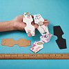 Fashewelry Cardboard Fold Over Paper Display Hanging Cards CDIS-FW0001-02-8