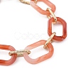 Acrylic & Aluminum Cable Chain Bracelets BJEW-JB05425-03-2