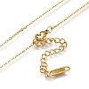 304 Stainless Steel Pendant Necklaces NJEW-I240-02G-5