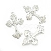 Alloy Rhinestone Cross Big Pendants ALRI-1475-S-RS-2