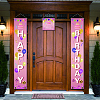 Polyester Hanging Sign for Home Office Front Door Porch Decorations HJEW-WH0023-001-4
