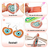 DIY Diamond Acrylic Evil Eye Theme Earrings Kit DIY-TA0005-71-12