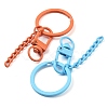 Spray Painted Eco-Friendly Alloy Swivel Snap Hook Clasps PALLOY-T090-06-NR-2