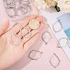 CHGCRAFT 20Pcs Alloy Open Back Bezel Pendants FIND-CA0008-78-3