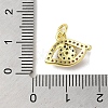 Brass Micro Pave Cubic Zirconia Charms KK-M283-15E-02-3