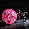 Crack Glass Crystal Ball Diaplay Decoration PW-WGEC563-01-2