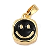 Brass Enamel Charms KK-P283-25G-1