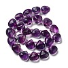 Natural Purple Fluorite Beads Strands G-NH0032-A02-02-3