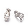 Brass Clip-on Earring Findings KK-F785-01S-1