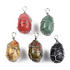 Natural & Synthetic Mixed Gemstone Pendants G-N326-151P-2