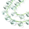 Natural Green Fluorite Beads Strands G-G116-A02-03-4