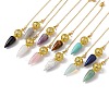 Mixed Gemstone Dowsing Pendulum Big Pendants G-H281-42G-1