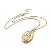 304 Stainless Steel Pendant Necklaces NJEW-P244-06G-1