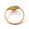 304 Stainless Steel Hollow Out Butterfly Wing Finger Ring for Women RJEW-K239-13G-2