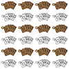 HOBBIESAY 60Pcs 2 Colors Tibetan Style Alloy Pendants FIND-HY0002-73-1