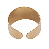 Ion Plating(IP) 304 Stainless Steel Textured Open Cuff Rings for Women RJEW-G285-67G-3