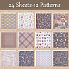24Pcs 12 Styles Scrapbook Paper Pads DIY-WH0028-47E-6