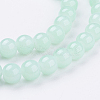 Imitation Jade Glass Beads Strands X-DGLA-S076-8mm-20-3