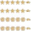 SUPERFINDINGS 24Pcs 2 Style Brass Beads FIND-FH0004-18-1